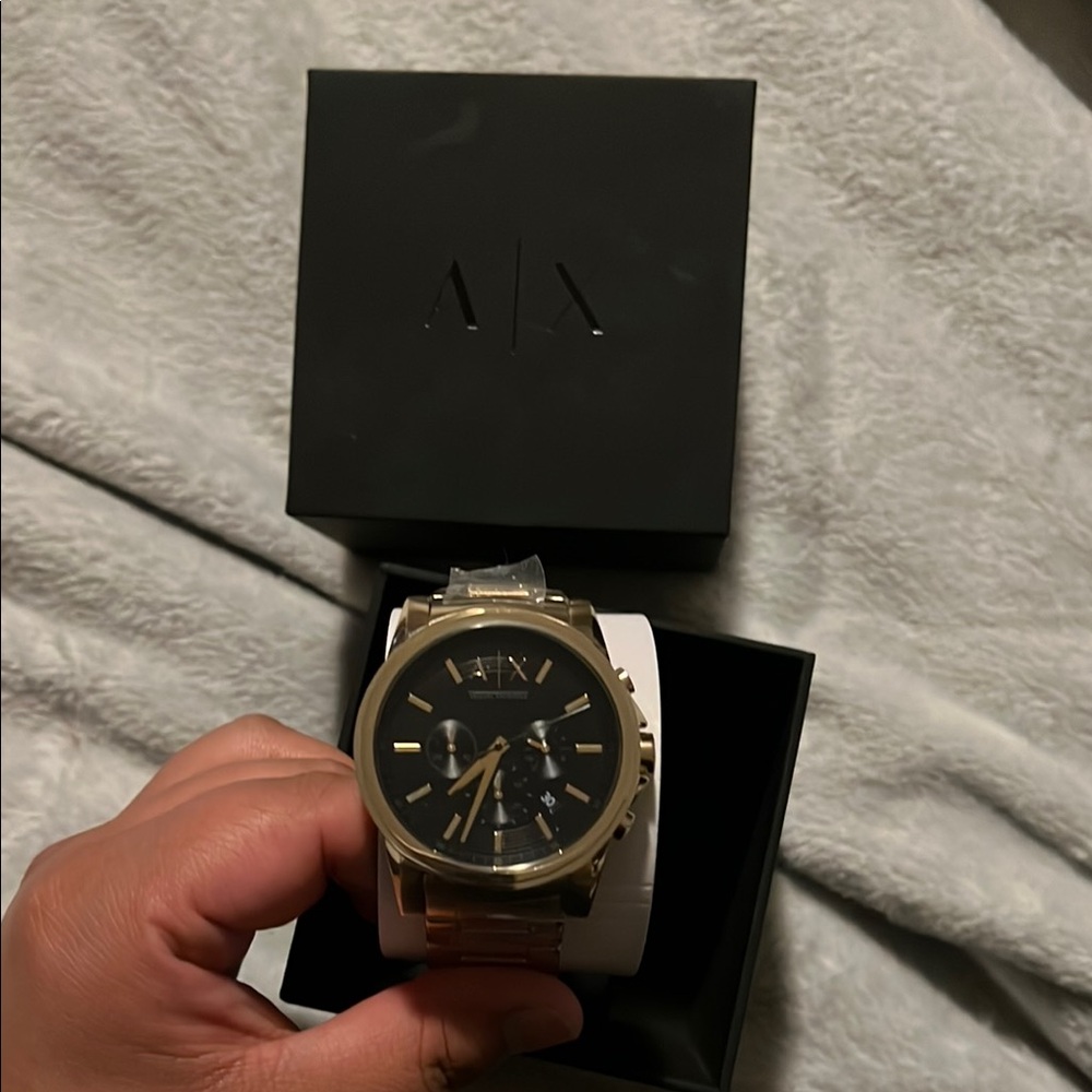 Armani Exchange Men's Gold Watch